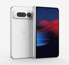 Il Pixel Fold dovrebbe essere presentato all'I/O 2023. (Fonte: @OnLeaks)