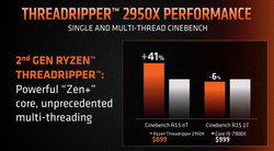 AMD Ryzen Threadripper 2950X vs Intel Core i9-7900X (Fonte: AMD)