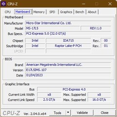 Scheda madre CPU-Z