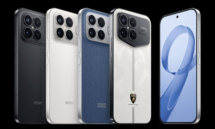 Si dice che il Poco F8 Ultra verrà lanciato nelle prime e terze finiture in cui è disponibile il Redmi K90 Pro Max, da sinistra a destra. (Fonte immagine: Xiaomi)