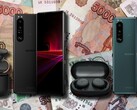 I Sony Xperia 1 III e Xperia 5 III vengono offerti per il pre-ordine con gli auricolari in regalo. (Fonte immagine: Sony/MoscowTimes - modificato)