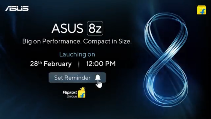 L'Asus 8z sta arrivando su Flipkart. (Fonte: Asus IN via Twitter)