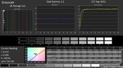 CalMAN: Scala di grigi (calibrato)