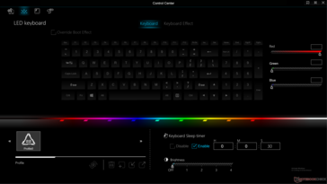 Effetti della tastiera RGB per ogni tasto