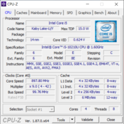 Lenovo ThinkPad X13 - CPUz