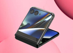 Il Razr (2023) sfrutterà il suo pannello superiore con un ampio display di copertura. (Fonte: @evleaks)