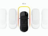 Immagini dell'aggiornamento del Park Assist solo Vision di Tesla (immagine: Green/Twitter)