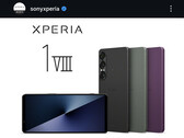 Lo smartphone raffigurato è l'Xperia 1 VII, non l'Xperia 1 VIII.