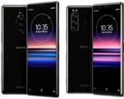 Il Sony Xperia 1 (sinistra) e Xperia 5 (destra) sono entrambi dotati di schermi OLED 21:9. (Fonte immagine: Sony - modificato)