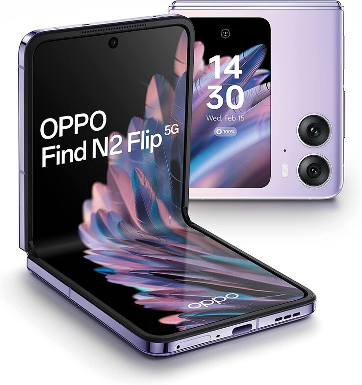È possibile che OnePlus prenda spunto dal design dell'Oppo Find N2 Flip (nella foto), dato che i due produttori appartengono alla stessa società. (Immagine via Oppo)