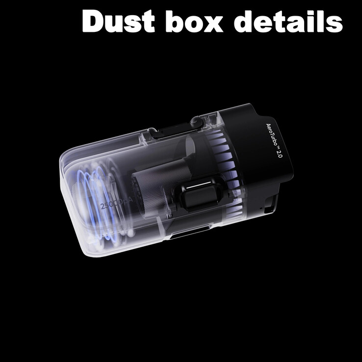 Un'immagine della scatola della polvere per il nuovo Eufy Robot Vacuum S2. (Fonte immagine: u/FarConcern2308 via Reddit)