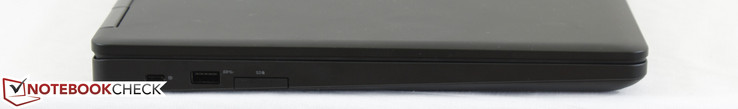 Left side: Thunderbolt 3, USB 3.0, SD card reader