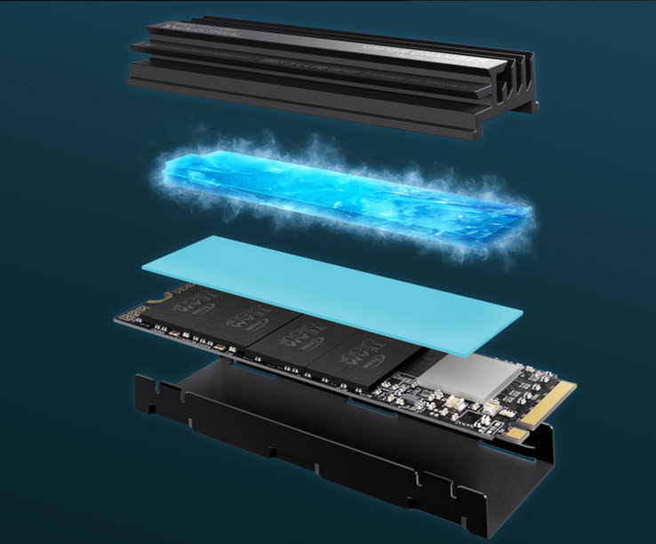 Il nuovo SSD TEAMGROUP è dotato di un sistema di raffreddamento a liquido e di un dissipatore di calore. (Fonte: TEAMGROUP)
