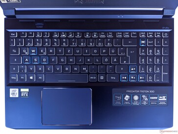 Acer Predator Triton 300 - dispositivi di input