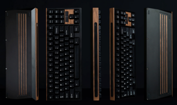 Accenti in legno della tastiera Soleil. (Fonte: CannonKeys)