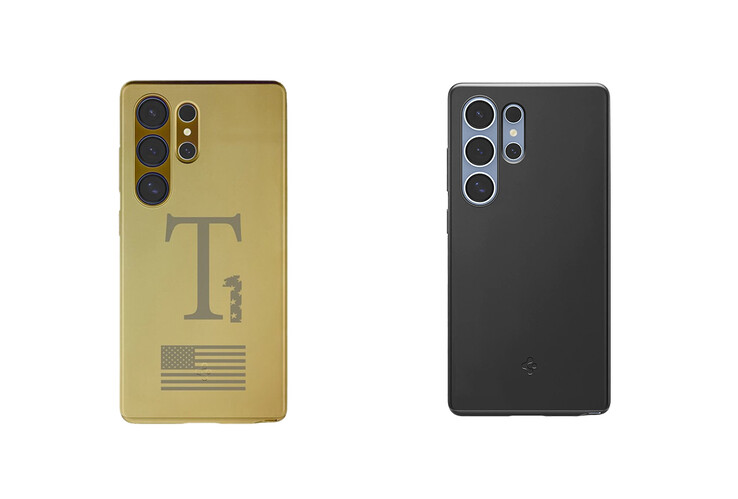 Si può anche vedere il logo Spigen sull'esterno del T1, vicino alla parte inferiore (Fonte immagine: Trump Mobile/Spigen)