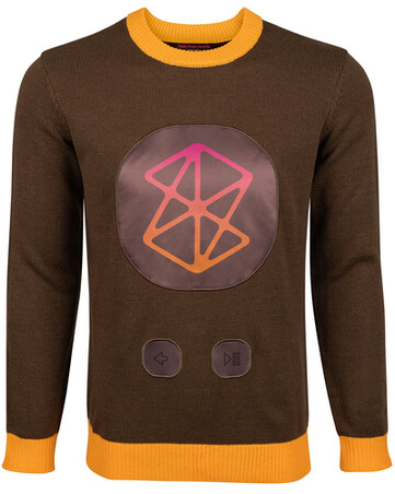 Lo Zune Holiday Sweater ha un grande patchwork del logo Zune sul petto. (Fonte immagine: Microsoft)
