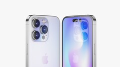 Uno degli ultimi rendering dell&#039;iPhone 14 Pro. (Fonte: CGTrader)