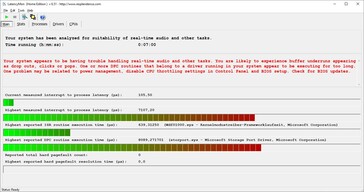 LatencyMon - Statistiche