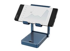 L'Expand X è dotato di una speciale cerniera che si ribalta per supportare telefoni, tablet o console portatili. (Fonte: Beelink)