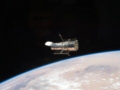 Un&#039;immagine del telescopio spaziale Hubble in orbita (Fonte immagine: NASA; ritagliata)