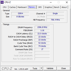 Memoria CPU-Z