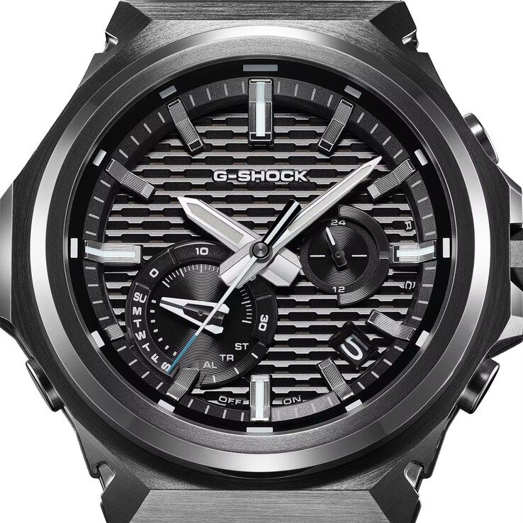 Il modello GST-B1000BD-1A combina un esterno in acciaio inossidabile scuro con la robusta costruzione della cassa di G-Shock.