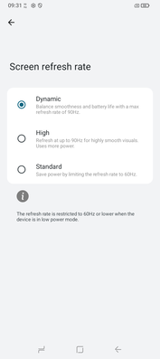 modalità 60 Hz e 90 Hz per il display. (Fonte: Sergey Tarasov - Notebookcheck)