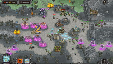 Nell'immagine: uno screenshot di gioco di Kingdom Rush - Tower Defense.