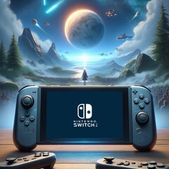 È opinione diffusa che Nintendo rivelerà il suo successore di Switch nel 2024. (DALL-E 3 Immagine generata dall&#039;AI - modificata)