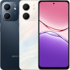 Lo smartphone Oppo A5x 5G è disponibile nelle opzioni di colore blu notte e bianco laser (Fonte: Oppo)