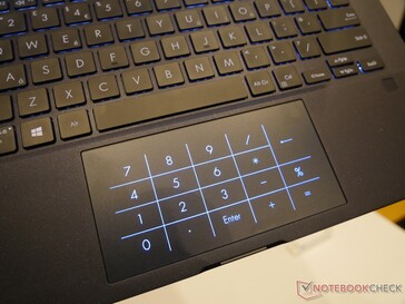 Numpad digitale integrato nel touchpad