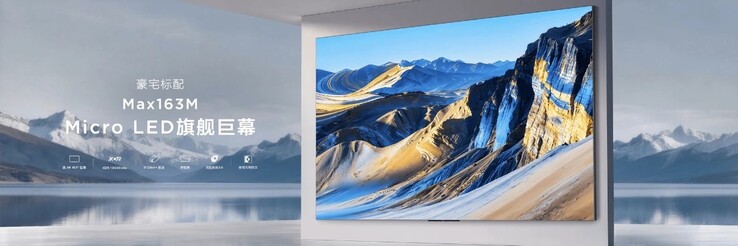Il televisore TCL Max163M Micro LED da 163 pollici