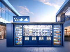 Il minimarket Venhub funziona 24 ore su 24, 7 giorni su 7, utilizzando robot AI per ridurre i costi commerciali e operativi del 31%. (Fonte: Venhub)