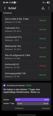 Honor Salute: Funzioni di monitoraggio del sonno