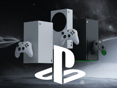 Le console Xbox sono mostrate con il logo PlayStation (Fonte immagine: Xbox Wire, Sony PlayStation con modifiche)