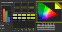 Calman ColorChecker: modalità di visualizzazione nativa - saturazione