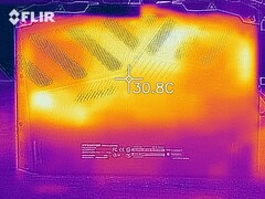 Sviluppo del calore - Lato inferiore (inattivo)