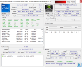 HP ZBook Firefly 14 G8 - HWiNFO