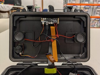 Gli altoparlanti e i sistemi audio possono essere installati dietro lo schermo.