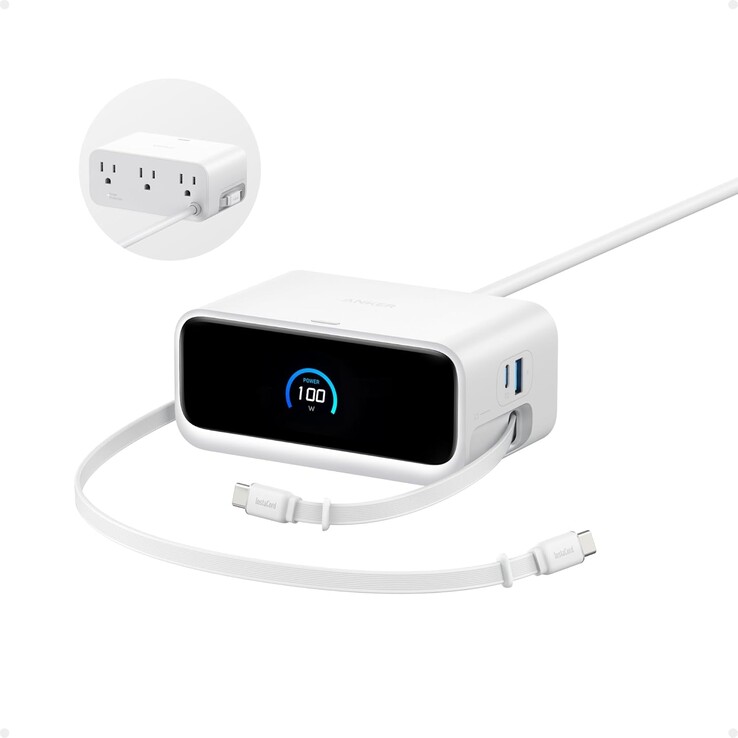 La stazione di ricarica Anker Nano (7-in-1, 100W) in bianco. (Fonte: Anker)