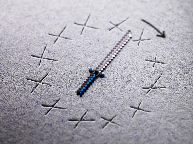 Lancetta dei minuti a forma di spada