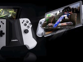 I controller portatili per PC da gioco Digiera HoloMax possono essere staccati e utilizzati in modalità wireless per giocare sullo schermo 3D senza occhiali. (Fonte: Digiera)