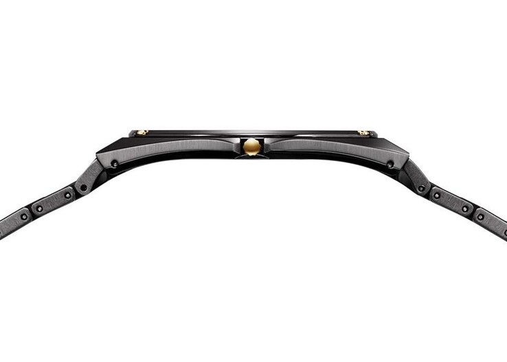 Vista laterale del Citizen Eco-Drive One AR5065-54W, che mette in risalto la cassa estremamente sottile e il design a basso profilo.