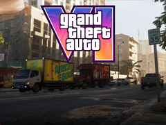 Banner di GTA 6 che mostra il traffico a Vice City