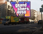 Banner di GTA 6 che mostra il traffico a Vice City