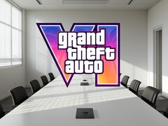 Il logo di GTA 6 mostrato nella sala conferenze