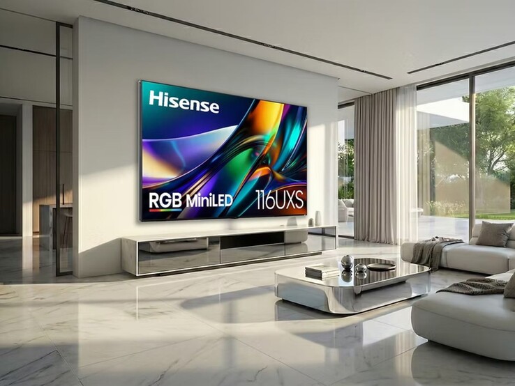 Il televisore Hisense 116UXS RGB-X MiniLED
