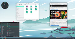 Desktop di Manjaro 24.0 