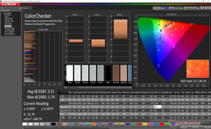 ColorChecker prima della calibrazione